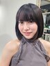 【初回はこちら】顔周りのストレート+前髪カット(ドライブロー込み)