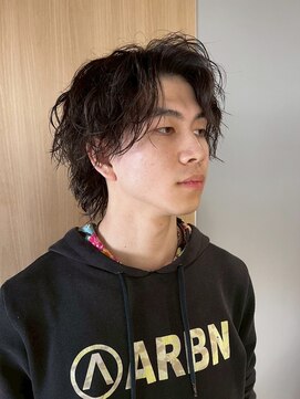 ジュベ(juve.) 大分メンズセンターパート無造作パーマ