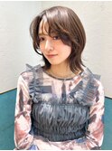レイヤーボブ/ミルクティーベージュ/髪質改善/顔周り/立川