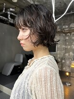 ステップボーンカットオオサカ(STEP BONE CUT OSAKA Via TICK-TOCK)&nbsp;【ステップボーンカット】外ハネボブ/ニュアンスパーマ