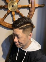 バーバー スタジオ ラフテル(Barber Studio RAFTEL)&nbsp;激しめアシメショート フェザーマッシュ  ソフトツーブロック