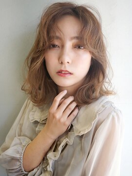ラフィス ヘアーヴェイル 梅田店(La fith hair vail) 【La fith】 シアーベージュ×ミディアム