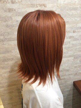 ヘア デザイン クランプ フロント(Hair Design CLAMP front) 秋先取りオレンジュカラー