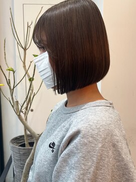 ロンド 表参道店(Lond) あごしたボブ　ストレートボブ　髪質改善