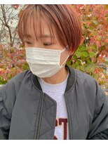 ツイギー 宮西店(TWiGGY) 軽めのマッシュショートピンクカラー