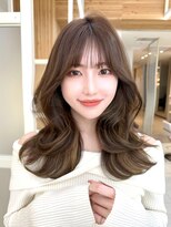 アフロートリノ(AFLOAT Leino)&nbsp;大人可愛い韓国ヘア　くびれヘア　小顔顔まわりカット似合わせ#