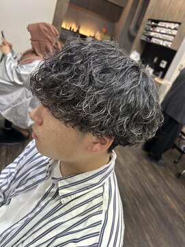 メンズ レオ 天六店(men's LEO) 【パーマ】波巻きスパイラル×マッシュ