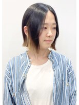 モリオフロムロンドン 松戸店(Morio from London)&nbsp;【松戸　石山】顎ライン外ハネ切りっぱなしボブ前髪なし