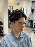 メンズショート/無造作パーマ/アップバング/千葉駅/保立大翔
