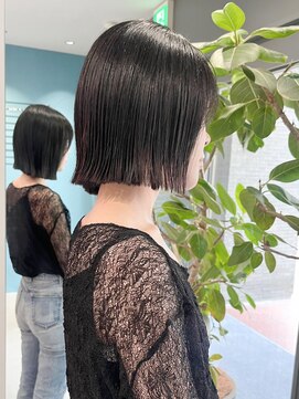 ノエ トトン(noe tton) 切りっぱなしボブ×透明感カラーS44