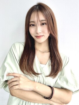 ケーツー エソラ池袋店(K-two) シースルーバング×ナチュラルレイヤー*ロングヘア*前髪カット