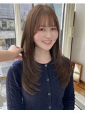 【ロングレイヤー×ブリーチなしダブルカラー】