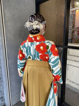ネオリーブ ジューク 日吉店(Neolive JuQ) 【卒業式☆袴着付けヘアアレンジ☆】日吉　慶應