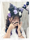 ホワイトグレージュ/ミニウルフ/チェリーブラウン
