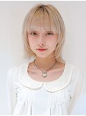 大人可愛い20代30代40代50代ウルフレイヤーボブ丸みショートボブ