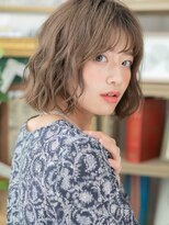 カバーヘアアンドスパ ブリス 浦和(COVER HAIR&SPA bliss) グレーベージュ小顔ゆるふわボブパーマA2浦和20代30代40代