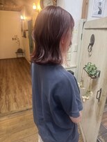 ヘアーデザインハル(hair desigin hal)&nbsp;イヤリングカラーピンク