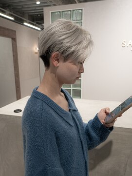 エン 栄店(enne) ココアベージュ/クラゲヘアー/ボブレイヤー/小顔/黒髪/栄