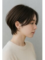 ヘアーディープ(hair deep)&nbsp;耳かけショート×フォギーベージュ