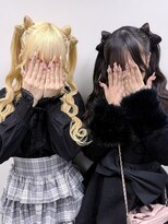 アールエーサロンモノクロ 秋葉原(RA SALON モノクロ) 立体リボンツインテール