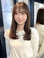 イヴォーク トーキョー(EVOKE TOKYO) ミディアムレイヤー/カーテンバング/顔周り/髪質改善/かき上げ