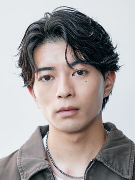 レタッチバイフィフス(RETOUCH by fifth) ニュアンスパーマセンターパートワンカールパーマ韓国コンマヘア