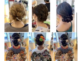 パルティール(Partir)の写真/卒業式・入学式は着物で華やかに！着付け＆ヘアセット承ります◎