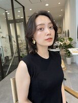 ヌヌ 渋谷 原宿 明治神宮前(nunu) レイヤーカットウルフカットボブグレージュオリーブべージュ