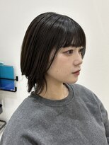 ジーナ 吉塚(Zina)&nbsp;レイヤーボブ×ダークグレージュ【福田】吉塚美容室 髪質改善