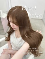 エヌアイ オモテサンドウ(ni omotesando)&nbsp;ブリーチ無し明るめヘーゼルベージュ　【正木碧】