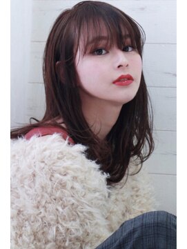 ナトゥーラ 大通店(Natura) 脱力ミディ♯大人かわいい伸ばしかけバング