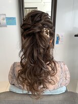 フェリーチェ(Felice)&nbsp;結婚式ポニーテール　パーティー　ブライダル　二次会ドレスヘア