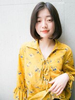 ルティア 池袋(Lutia)&nbsp;ワンカールボブ　大人かわいい　センターパート