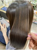 美髪縮毛矯正セミディ