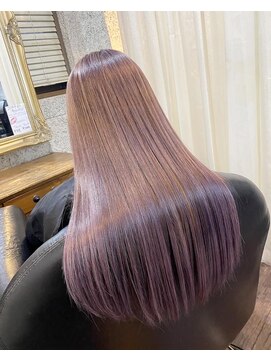 ファンド 千葉(fand) ハイトーンカラー/髪質改善/ペールベージュ/ヘルシーロング