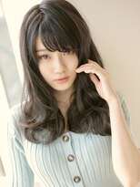 アグ ヘアー イフ 熊本西区田崎店(Agu hair if) 暗髪ロング×ニュアンスウェーブ