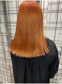 韓国ヘア オレンジカラー