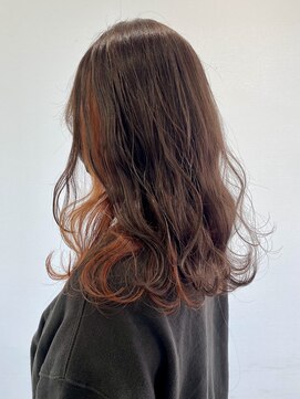 ラヴリア クルメ(LOVERIA KURUME) 夏にぴったり！色落ち綺麗なオレンジベージュ×インナーカラー