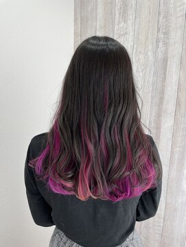 シエル 立川店(CIEL) インナーカラー×ビビットピンク【CIEL×maki】