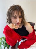 長めの前髪のボブ