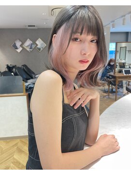 ロンド レア 天神大名店(Lond Le’a) ダブルカラー/インナーカラー/ミルクティー/学割/ピンクブラウン