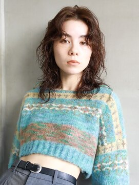 テトヘアー(teto hair) ミディアムパーマ ミディアムレイヤー くるくるパーマ