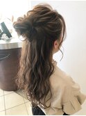 ハーフお団子ヘア