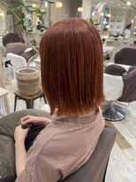 クロップ エス 湘南辻堂(crop es) 【crop es辻堂 藤田】ブリーチありコーラルピンクカラー