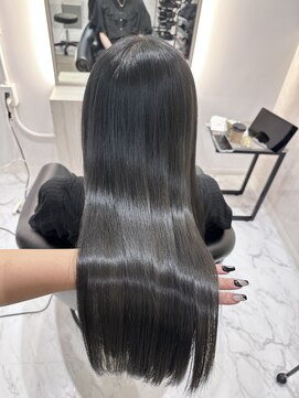 アンドシャルム 心斎橋(&CHALME) シアグレー 髪質改善トリートメント ケアダブルカラー