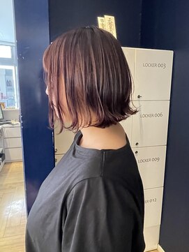 コワファースト 大分(COIFF1RST) スモーキーピンクベージュカラー