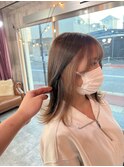 インナーカラー/ベージュカラー