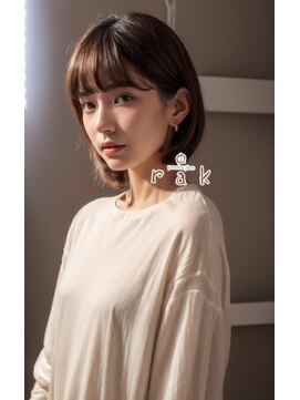 ラクヘアー 姪浜店(rak hair) 柔らか前下がりボブ