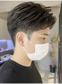 ニュアンスパーマセンターパートコンマヘアツーブロック名駅