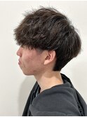 ツイストスパイラルパーマメンズカットパーマ波巻きスパイラル